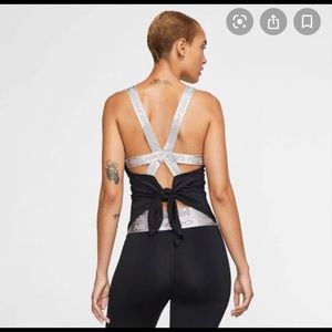 NIKE PRO TIE BACK TANK MEDIUM